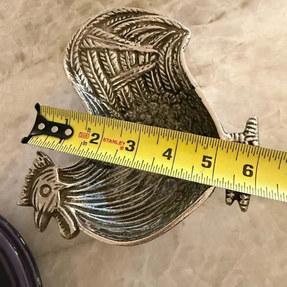 Vintage aluminum Rooster bowl